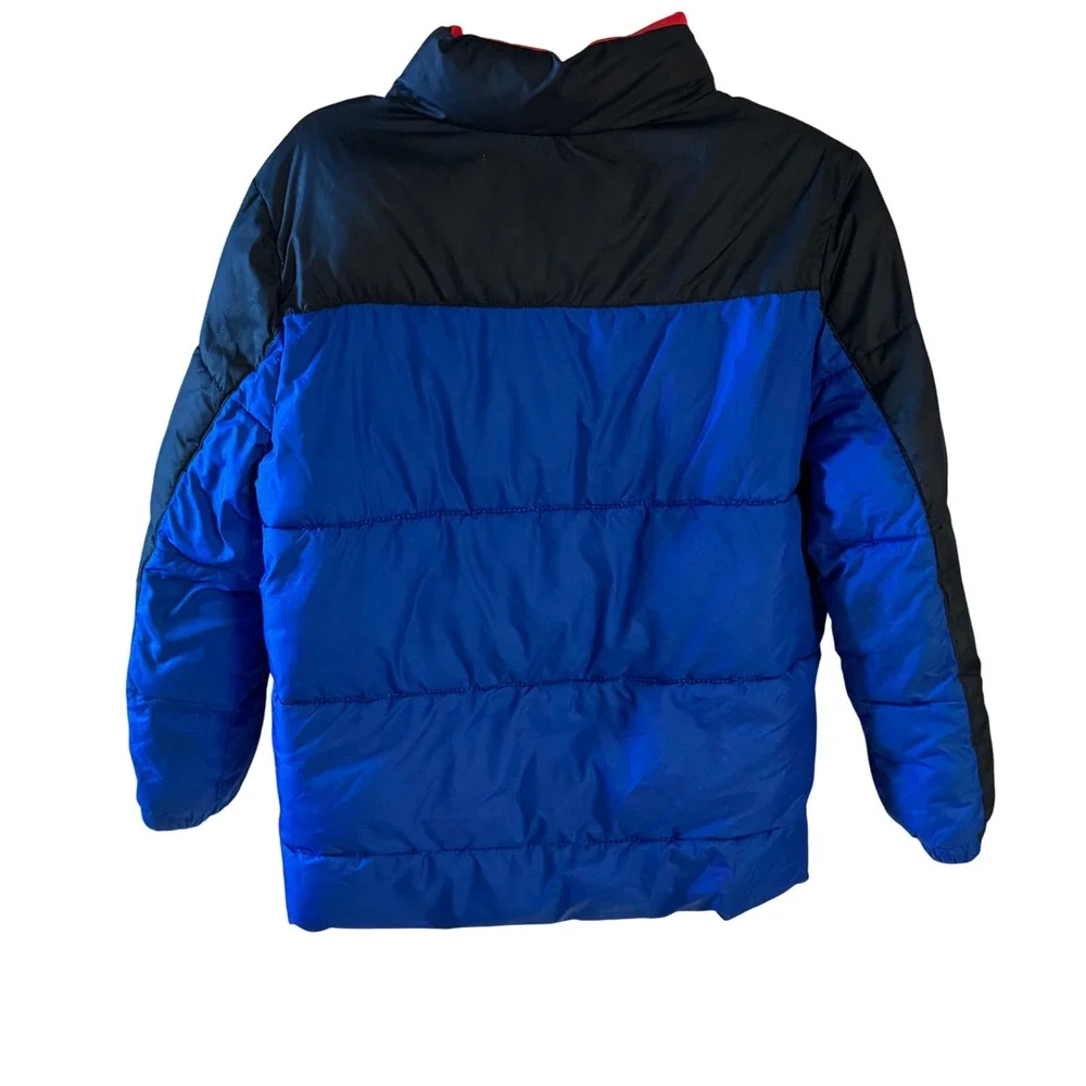 Kids Polo Ralph Lauren Puffer Jacket Blue Black Red Logo Size‎ 7